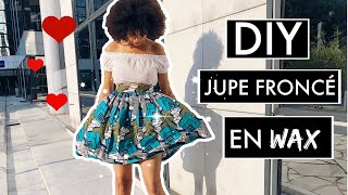 ll HOW TO ll Comment faire une jupe froncé en WAX ll OCEANELEVENSTYLE [upl. by Lossa]