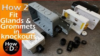 How to make a hole knockout in a electrical back box enclosure [upl. by Garnes]