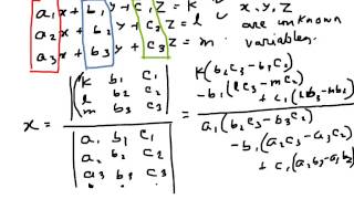 Solving simultaneous equations by determinant method [upl. by Harutek33]