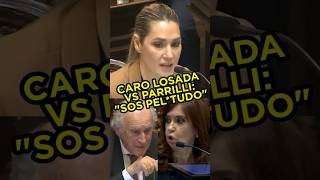 CAROLINA LOSADA DEJÓ EN RIDÍCULO A SENADOR K quotSOS UN PELTUDOquot fyp parati cristina argentina [upl. by Vic]