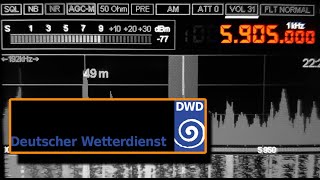 Deutscher Wetterdienst  5905 kHz [upl. by Yemane423]