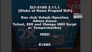 ZLT S10G Globe at Home 2101 to 2113 1click Unlock Admin Change IMEI Telnet and SSH Access [upl. by Anelrahc228]