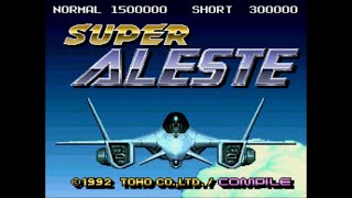 Super Famicom Super Aleste スーパーアレスタ  Japan Hyper Mode  Playthrough [upl. by Eesdnil375]