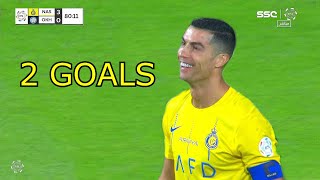 Cristiano Ronaldo 2 AMAZING GOALS vs Al Akhdoud 24112023 HD [upl. by Yenduhc392]