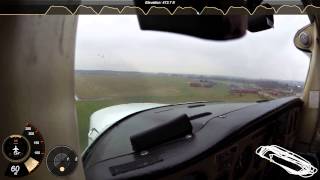 PPL Training  11th hour  Touchandgoes and simulated engine failure  Cessna 152 [upl. by Miranda]