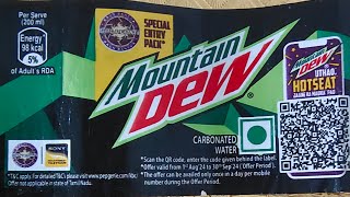 KBC Mountain Dew Registration QuestionKBC RegistrationMountain Dew RegistrationKBC GK KBC [upl. by Nodyarg]