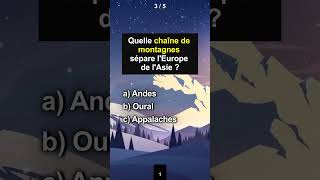 Géographie Facile challenge quiz connaissance geography viralvideo [upl. by Neelahs]