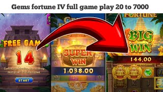 Gems fortune 6  new slots game play  20 to 7000 [upl. by Trilbie100]