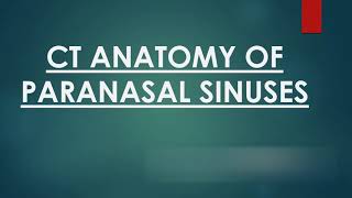 Paranasal sinuses CT anatomy  SIMPLIFIED [upl. by Oap]