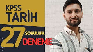 98 KPSS Tarih 27 Soruluk Yeni Denememiz  KPSS 2024 Başvuruları Başladı kpss kpss2024 [upl. by Marleah642]