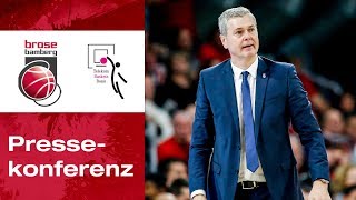 Pressekonferenz Brose Bamberg vs Telekom Baskets Bonn 7770 [upl. by Ocana9]