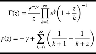 Representations of the Gamma and Digamma functions [upl. by Kimmie]