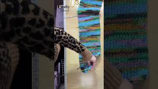 How To Make Knitting Machine Keyhole Scarf With Fringe [upl. by Oby51]