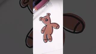 Easy drawing idea🐻sketch at homeart coloring drawing painting easycoloring sketch shorts [upl. by Ylrebmit]