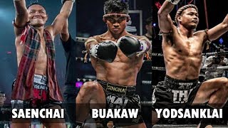 Thai Fight Superstars Saenchai  Buakaw  Yodsanklai  Muaythai KO Highlight [upl. by Atiuqin457]