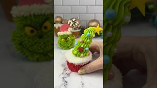 2️⃣2️⃣  Grinchmas trees cakedbyrach christmasbaking grinch cupcake cakedecorating shortsfeed [upl. by Berwick]