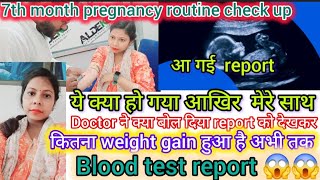 आ गई blood test और ultrasound report डाक्टर ने बोला ceaserian delivery ही होगी😱बहोत डर लग रहा है अब [upl. by Ahsemrac]