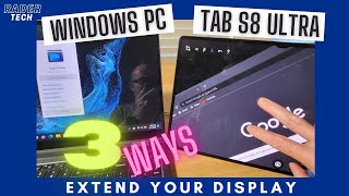 Samsung Second Screen vs SuperDisplay vs SpaceDesk  Get the most out of your Galaxy Tab S8 Ultra [upl. by Britte971]