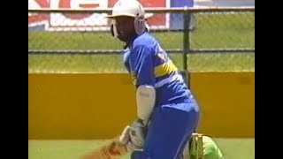 Incredible Aravina De Silva two brilliant sixes off Akram and Tauseef SL vs Pak ODI Gabba 198990 [upl. by Timothea]