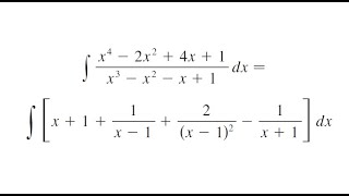 Integral Using Partial fractions By Using Long Division [upl. by Allemap315]