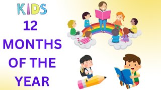 Months of the year  12 Months of the Year  Preschool Learning  Kindergarten Learning [upl. by Azaria]