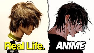 Toji Fushiguros Hairstyle in REAL LIFE [upl. by Hiroko]