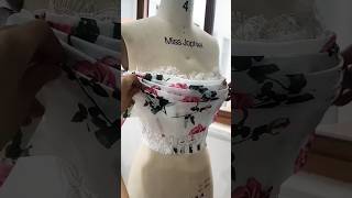 Wow 😳 kya top hai long gown subscribe fashion design ❤️😍 short stitching sewing tips 👍👍 [upl. by Yseult122]