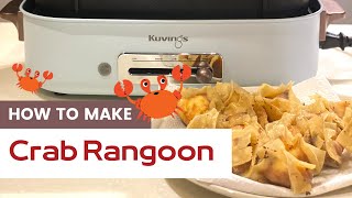 Crab Rangoons with Cream Cheese  TikTok Cooking Recipes  Kuvings Molly Multifunction Cooker [upl. by Neile]