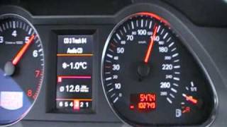 Audi A6 42 0150 kmh acceleration [upl. by Drusilla536]