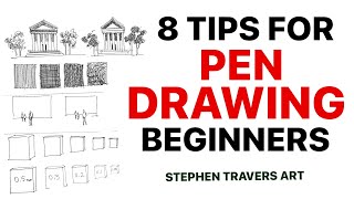 8 Tips for Pen Drawing for Beginners [upl. by Neelrac]