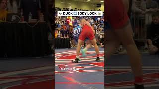 Who says body locks are just for freestyle Sam Herring goes duck to body lock on day 1 at Super 32 [upl. by Ised7]