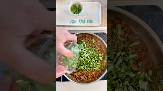 Pad Kra Pao phatkaphrao padkrapao thaistreetfood stirfry pork cookingchannel food yummy [upl. by Talbot]