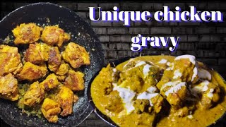 Creamy juicy chicken gravy recipeTasty chicken curry recipe [upl. by Avlem263]