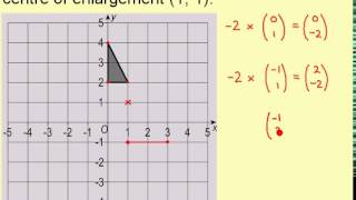 Fractional Enlargements How To Enlarge A Shape By A Scale Factor x 12 [upl. by Rupert]