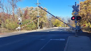 New Brunswick Ave level crossing Piscataway NJ [upl. by Hgielrahc]