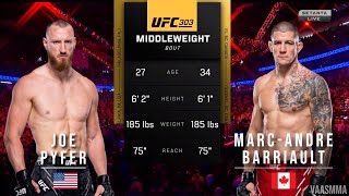 JOE PYFER VS MARCANDRE BARRIAULT FULL FIGHT UFC 303 [upl. by Eitsirk245]