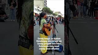 Bicol folk song Sarung Banggi cover with sing along lyrics by Reggae Set Go YakalzTV at Session Road [upl. by Brana]