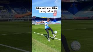 WHAT WILL YOUR FIFA RATING BE shorts [upl. by Arlyn]