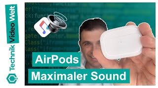 AirPods 🎧 Maximale Lautstärke erhöhen 🎶 AirPods Lauter machen [upl. by Kylander]