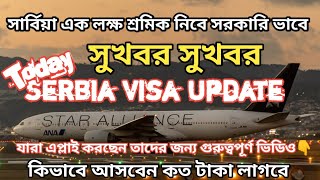 🇷🇸 Serbia Visa Update 2024  সার্বিয়া এক লক্ষ শ্রমিক নিবে সরকারি ভাবে  সার্বিয়া ভিসা কত টাকা [upl. by Aileahcim]