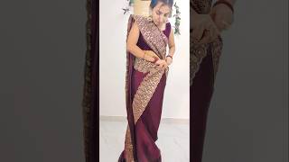 Perfect mermaid style saree draping stepsday 30365 sareedrapings fashion [upl. by Shermy]