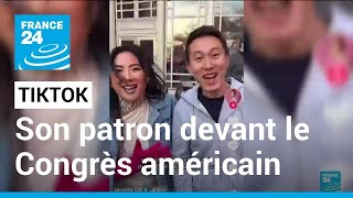 Le patron de TikTok va défendre lapplication au Congrès américain • FRANCE 24 [upl. by Ellsworth358]