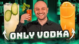 Easy VODKA COCKTAILS with 1 bottle of vodka and nothing else [upl. by Summers408]