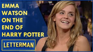 Emma Watson Talks About Harry Potter Ending  Letterman [upl. by Dnaltroc]