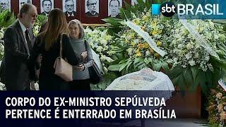 Corpo do exministro Sepúlveda Pertence é enterrado em Brasília  SBT Brasil 030723 [upl. by Cale]