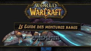 Le Guide des montures rares de World of Warcraft RÊNES DE DRAKE DU VENT DU NORD [upl. by Ailec200]