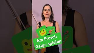 Geige spielen am Frosch WHAT violine etude shorts musik violinlesson geige violinist music [upl. by Mihsah]