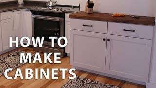 How to Make DIY Kitchen Cabinets [upl. by Ellehsyt]