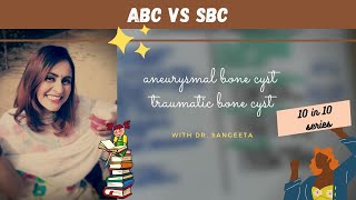 aneurysmal bone cyst vs traumatic bone cyst [upl. by Ecadnarb]