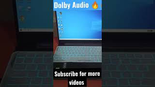 Dolby audio feature in Lenovo ideapad 3 gaming laptop 🔥🔥🔥 [upl. by Perdita]